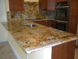 Gold Granite Kitchen Counter top